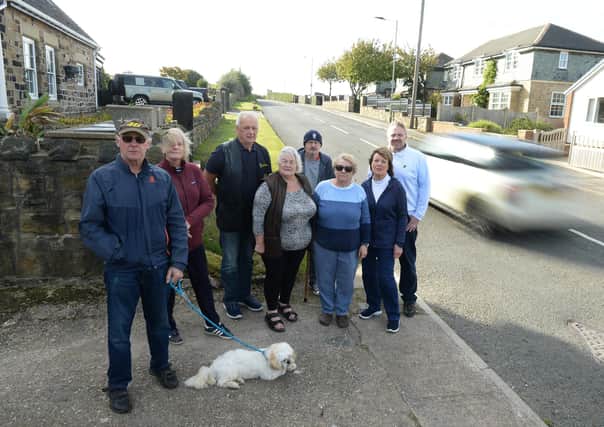 Some of the residents of Adwick-upon-Dearne who are concerned about traffic issues.