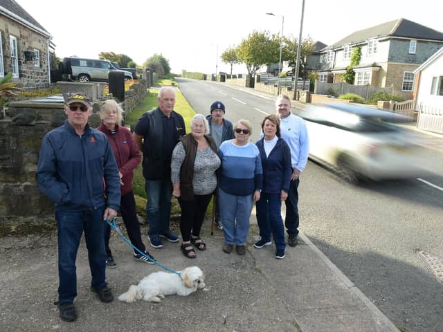 Some of the residents of Adwick-upon-Dearne who are concerned about traffic issues.