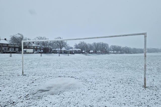 Snow at Herringthorpe playing fields.