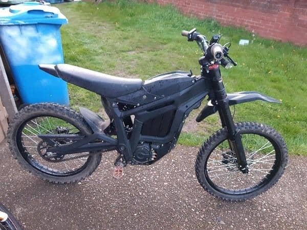 This motorbike worth £4,500 was recovered from the property