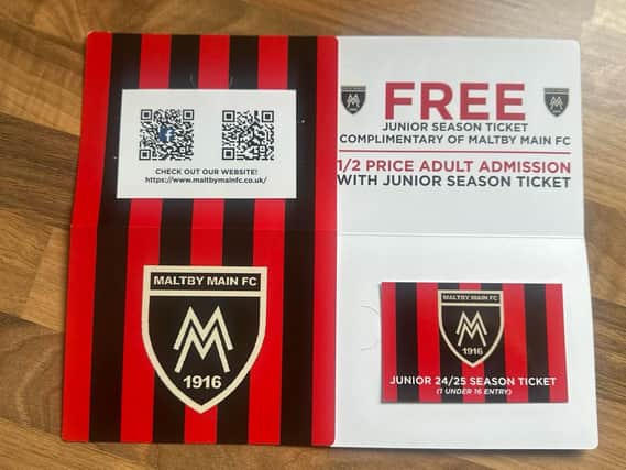 Maltby Main season ticket