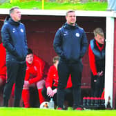 Maltby Main FC co-managers Lee Whitehead (right) and Andy Dawson