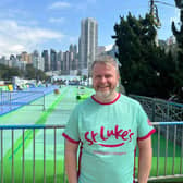 Ian Chester at the Hong Kong marathon