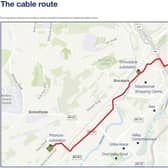 The cable route