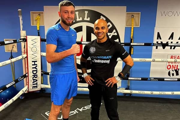 NEW TEAM: Dan Toward with trainer Dave Coldwell