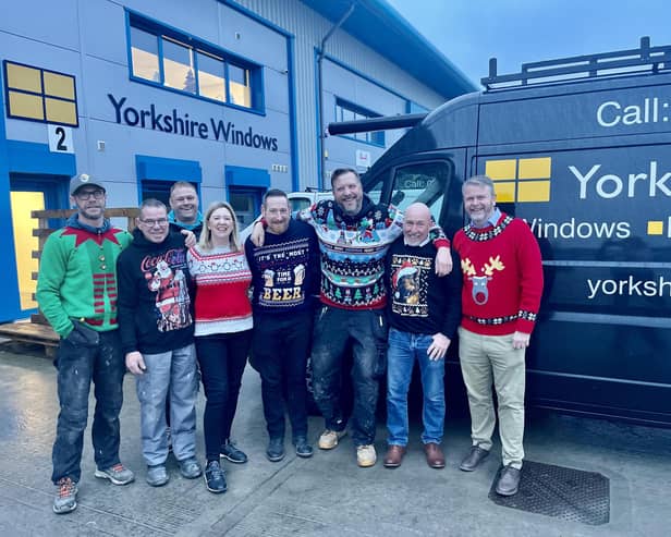 The Yorkshire Windows team with managing director Ian Chester (far right)