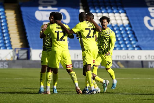Highs and lows: There was plenty to like about our display at Peterborough – and that goal by Mallik Wilks was an absolute stunner – but we shouldn’t be coming away with only one point after being two goals clear. Picture: Jim Brailsford