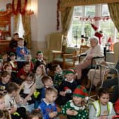 Pupils from Highgate Primary Academy visited The Grove Care Home at Thurnscoe recently, to sing Christmas songs for residents - pic by Kerrie Beddows