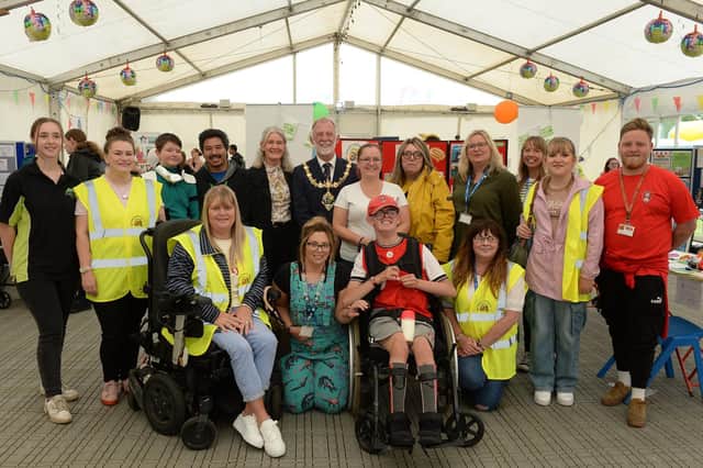 The Rotherham Parent Carer's Forum hosted a disibilty fun day at Hooton Lodge recently, which was attended by the Mayor and Mayoress of Rotherham Cllr Robert and Mrs Tracy Taylor.
