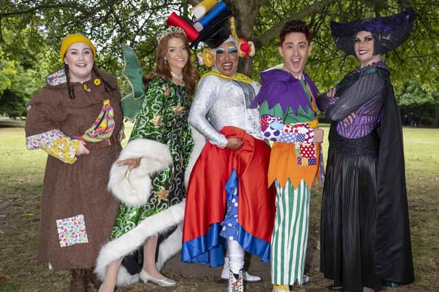 Some of the cast of this year's panto - pic by Nicola Young.