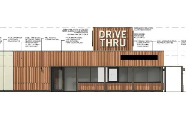 The plans for the drive-thru