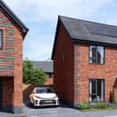 An artist's impression of one of the new homes