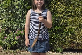 EXCITED: Francesca smashed her fundraising target