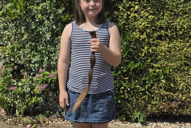EXCITED: Francesca smashed her fundraising target