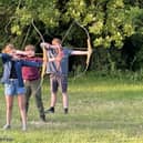 Youngsters try archery
