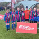 Wickersley Youth Girls U10s Reds at the ESF Football Festival.