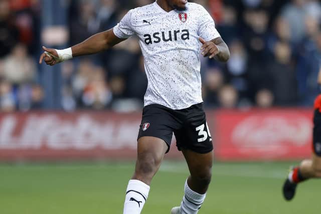 Peter Kioso in action for Rotherham United last year at Luton Town. Picture: Jim Brailsford