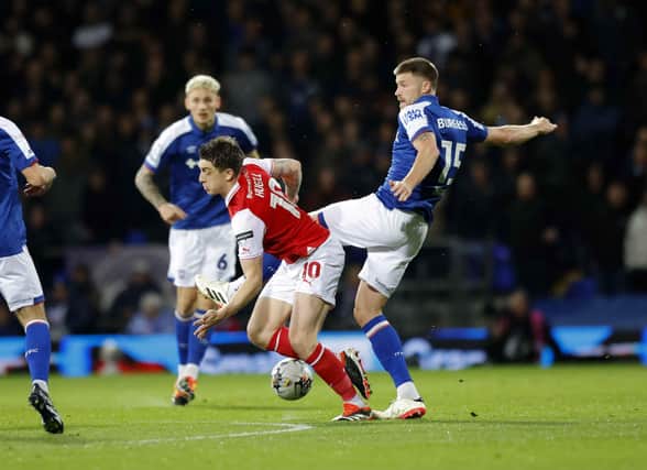Jordan Hugill in the thick of it at Portman Road. Picture by JIM BRAILSFORD