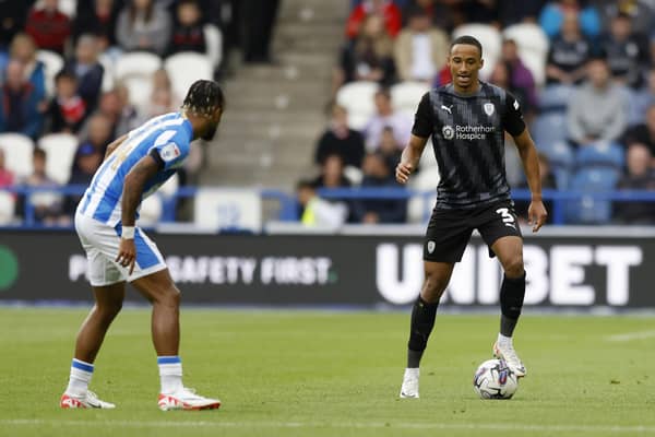 Cohen Bramall in action for Rotherham United at Huddersfield Town in the Championship. Picture: Jim Brailsford