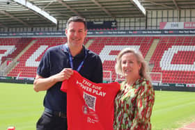 TEAMING UP: RUCT's Jonathan Allan and Crossroads' Liz Hopkinson