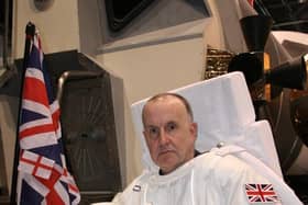 Fitness enthusiast: Phil Reeder after undergoing astronaut training
