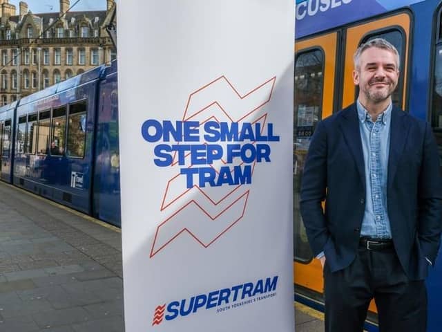 PUBLIC OWNERSHIP: Mayor Oliver Coppard with the Supertram