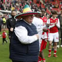 They come as a pair ... A sombrero on final day for Rotherham United boss Steve Evans after the Cardiff City match. Picture: Jim Brailsford