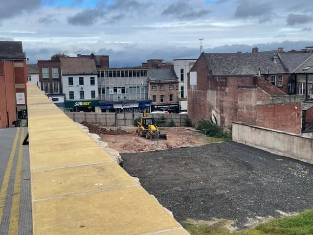 The site, looking down towards High Street