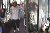 South Yorkshire Police have released CCTV images of a man they would like to identify - above