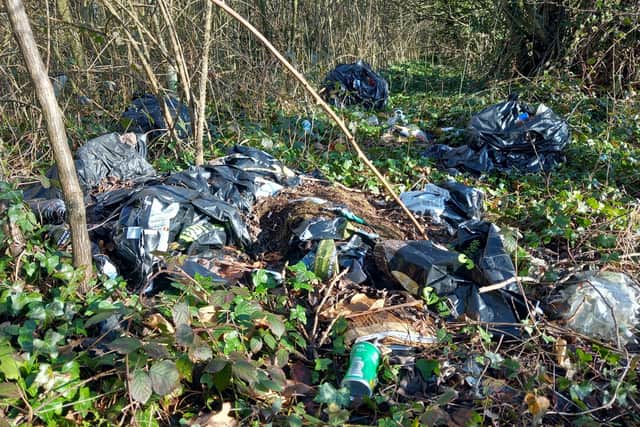 Illegal: Waste from cannabis cultivation is often dumped by offenders