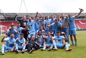Gate Inn from Swinton, winners of the Rotherham Sunday League Premier Division and Knockout Cup last season