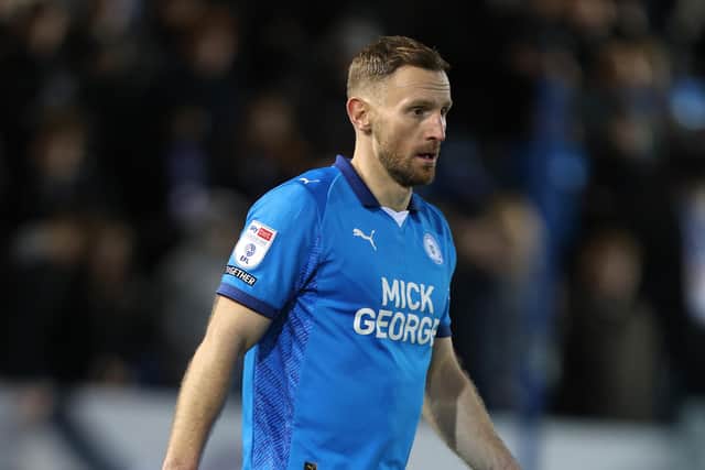 Experienced campaigner: Tom Lees in action for Peterborough last season.