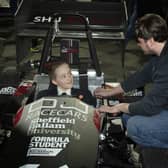 Sheffield Hallam University brought a race car to the Work-wise Foundation's annual Get up to Speed with STEM event at Magna - photo by Kerrie Beddows
