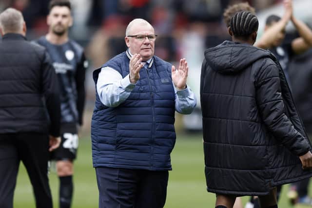 Rotherham United manager Steve Evans at the Bristol City match. Picture: Jim Brailsford