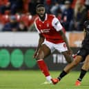 Rotherham United defender Tyler Blackett in action against Bristol City in the Championship match in which he tore his hamstring. Picture: Jim Brailsford