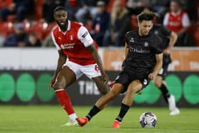 Rotherham United defender Tyler Blackett in action against Bristol City in the Championship match in which he tore his hamstring. Picture: Jim Brailsford