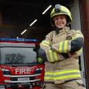 Rotherham fire fighter Bronte Jones who is a competitor on Gladiators - photo by Kerrie Beddows