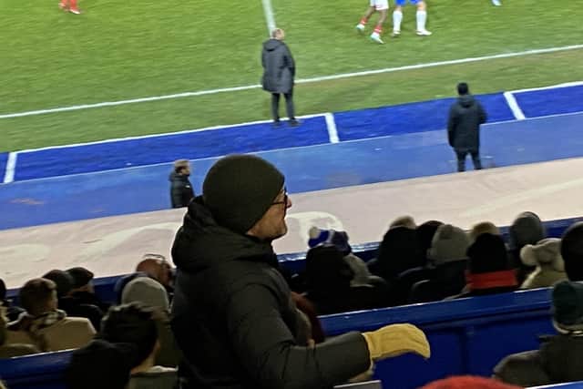 Nathan Jones makes his way to the exit after watching Rotherham United play Birmingham City at St Andrew's yesterday. Picture: Paul Davis