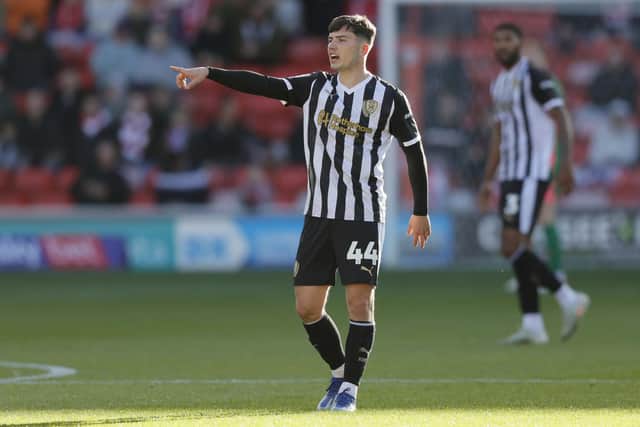 Rotherham United's Dan Gore in action against Barnsley. Picture: Jim Brailsford