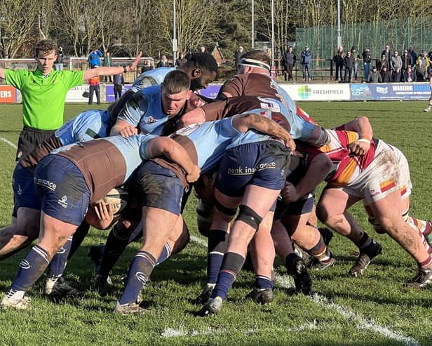 First-half action from Rotherham Titans' victory at Fylde. Picture by Tony Jenkinson