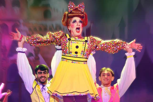 'DELIGHTFUL': Robert Forknall as Dame Dotty Doughnut - PHOTO BY CLAPPY