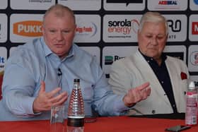 Steve Evans and Tony Stewart together again at Rotherham United. Picture: Kerrie Beddows