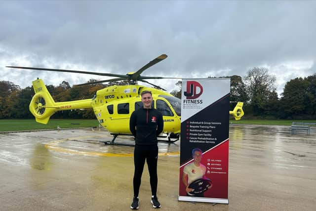 CHALLENGE: Raring money for the Yorkshire Air Ambulance