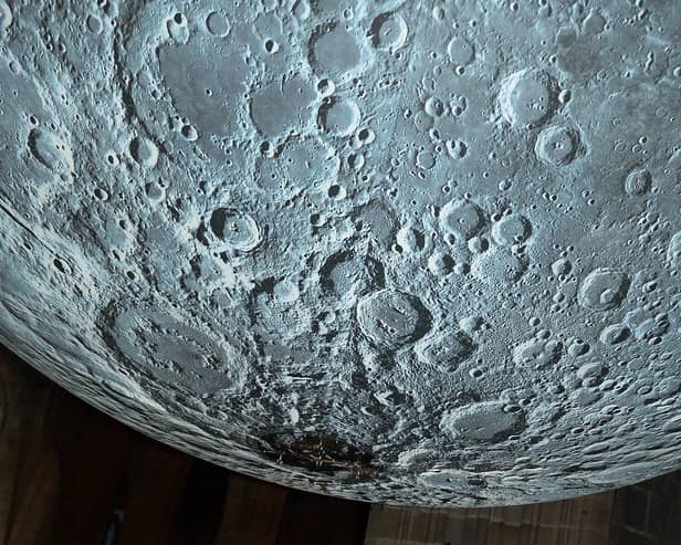 The Museum of the Moon art installation was launched recently at Rotherham Minster - pic by Kerrie Beddows