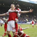 Flashback to Ferbuary 2022 when Michael Smith scored the second goal for Rotherham United in their 2-0 win over Sheffield Wednesday at Hillsborough. Picture: Jim Brailsford