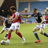 Sam Nombe on his first start for Rotherham United, against Millwall in the Championship at the New Den. Picture: Jim Brailsford