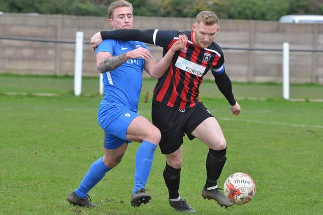 Joe Austin in action for Maltby Main