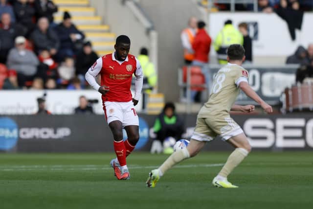 Action from Rotherham United's FA Cup loss against Swindon Town. Picture: Jim Brailsford
