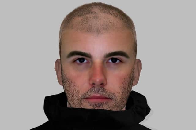 An investigation is currently underway, and officers have worked with the girl to produce this e-fit image