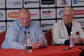 Rotherham United manager Steve Evans and chairman Tony Stewart. Picture: Kerrie Beddows